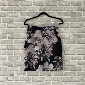H&M Graphic Floral Skirt